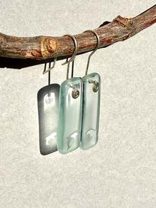 Aotearoa: Dolphin Signature Earrings in Jacob's Creek Pale Blue