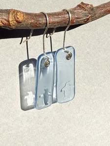 Aotearoa: Penguin Signature Earrings in Pinnacle Blue