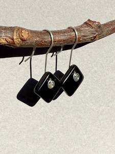 All Earrings: Diamond Earrings in Bailey's Black