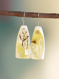 Crown Lynn: Crown Lynn Lyric Ceramic Earrings