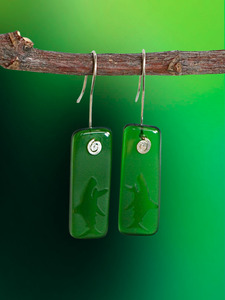 All Earrings: Shark Signature Earrings in Bright Green