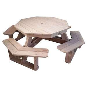 Tables: Walk-In Octagon BBQ Table - 8 Person