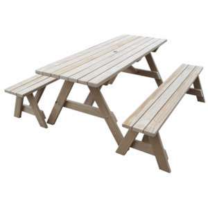 Ranch Series - 1.8m Table + 2x Benches - Adults Separate Table + Seats