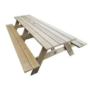 Adults: Kiwi Classic - HEAVY DUTY - 2.4mtr Long - Adults Picnic / BBQ Table