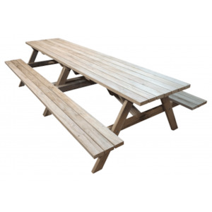 Adults: Kiwi Classic - 3.6m Long - Adults Traditional Picnic Table / Classic BBQ Table