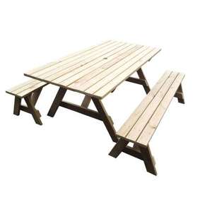 Adults: Ranch Series Super-sized - 1.8m Table + 2x Benches - Adults Separate Table + Seats