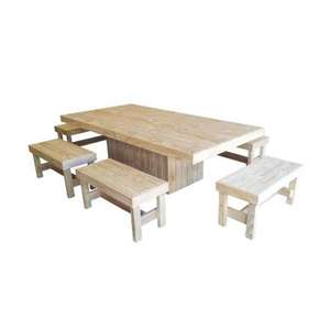 Adults: Wine & Dine - Setting - Long Table & 6x Benches