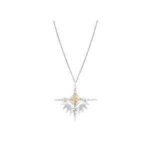 Lindi Kingi Design: Lindi Kingi - Solstice Necklace Silver & Pale Lemon