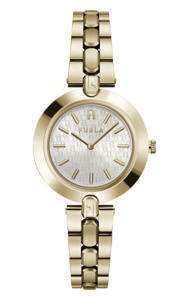 Furla: Furla - Logo Links Gold Bracelet Watch