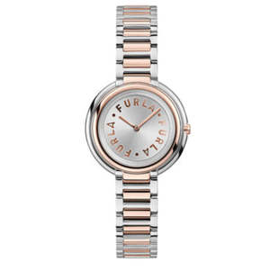 Furla: Furla - Icon Shape Watch Silver/Rose Gold