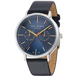 Ted Baker - Haarvin Blue Dial Leather Strap