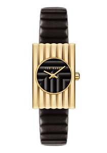 Ted Baker: Ted Baker - Rectangle Framed Leather Watch