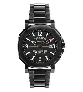 Ted Baker: Ted Baker - Black Mens Sporty Analogue Watch