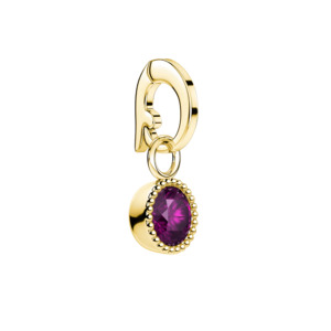 Rosefield Jewellery - Feburary Birthsrone Charm Gold