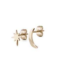 Rosefield Jewellery - Lois Moon & Star Earrings Gold