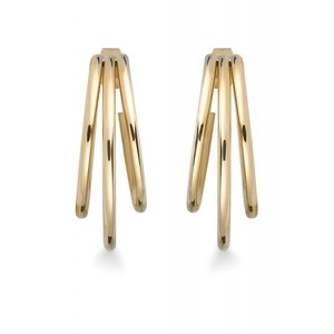 Rosefield Jewellery: Rosefield Jewellery - Triple Hoop Earrings Gold