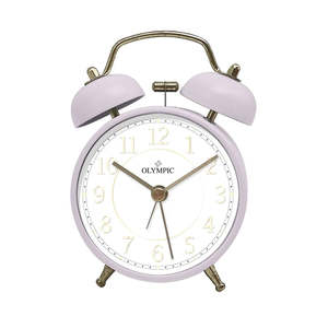 Olympic Watches Clocks: Olympic - Twin Bells Alarm Clock Purple