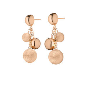Diva Jewellery: Diva - Luce earrings sterling silver rose gold plated