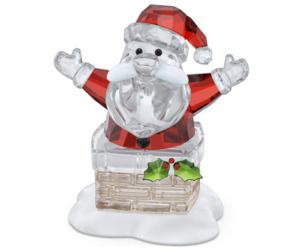 Swarovski Christmas: Swarovski - Holiday Cheers Santa Claus and Chimney