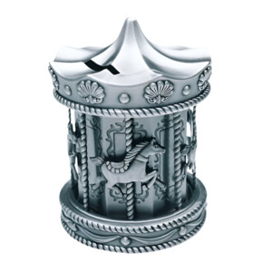 Money bank - Pewter Carousel