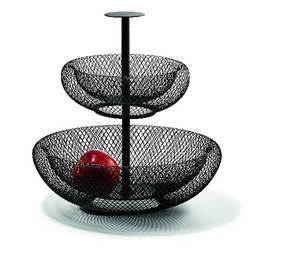 Vases: Philippi - Mesh Two Tier Fruit Bowl