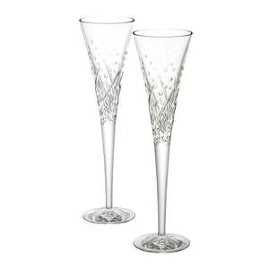 Bundle Save With Sets: Waterford - Happy Celebration Flutes Set Of 2