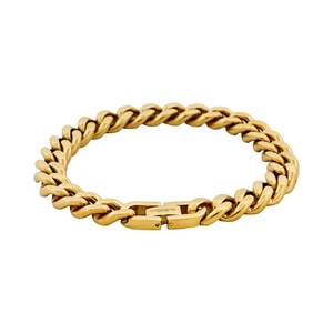 Cudworth - Classic Cuban Link Bracelet Ion Plated Gold