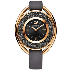 Swarovski Jewellery Sale: Swarovski Watches - Crystalline Oval Grey & Rose Gold