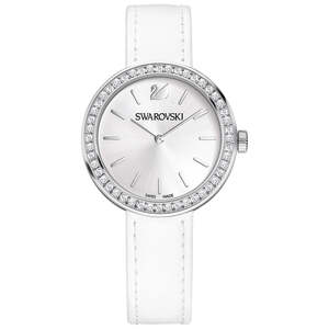 Swarovski Watches - Silver Dial With Crystal Around Dial