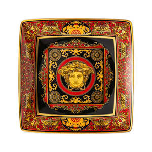 Versace - Medusa Black, Red and Gold Trinket Dish