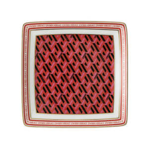 Versace - Square Rosenthal Coppetta La Greca Signature Red