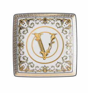 Versace: Versace - Virtus Gala White Square Trinket Dish