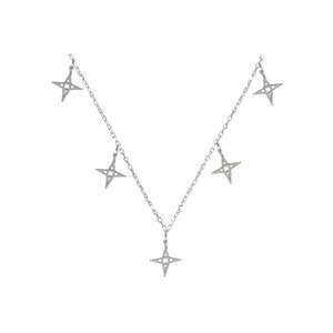 Lindi Kingi Design: Lindi Kingi - Multi Star Necklace| Silver