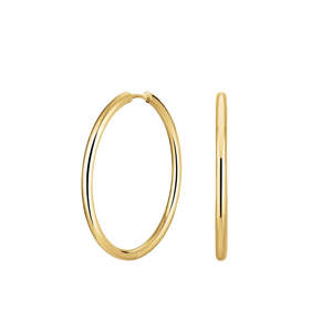 Rosefield Jewellery: Rosefield Jewellery - Fine Big Hoops Gold