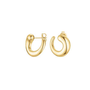 Rosefield Jewellery: Rosefield Jewellery - Swirl Studs Gold
