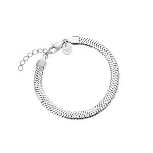 Rosefield Jewellery - Large Snake Bracelet Silver