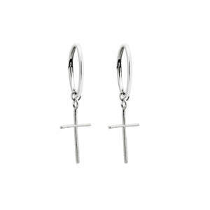 Lindi Kingi Design 1: Exalted Cross Sleeper - Silver
