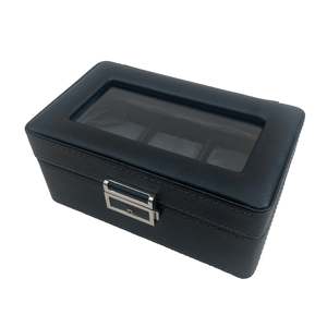 Watch Box - 3 Slot Watch Box Black