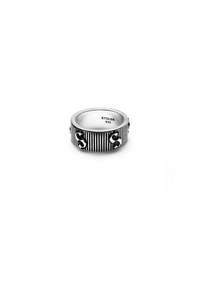 Stolen Girlfriends Acessories Sale: Stolen Girlfriends Club - Corrugated S-Logo Ring