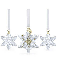Swarovski Christmas: Swarovski - 2024 Annual Edition 3D Dated Ornament Set