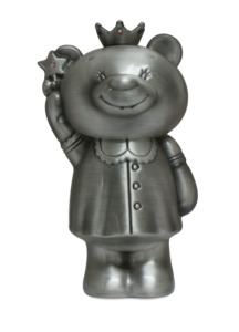 Money Box - Fairy Bear Pewter