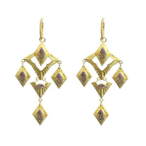 Lindi Kingi Design: Lindi Kingi - Sagrada Earrings | Espresso & Gold