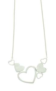 Our Biggest Karen Walker Sale Ever: Karen Walker Exploding Heart Necklace - Silver