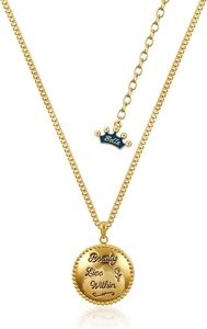 Gifting Under 100: Disney Couture Kingdom - Beauty & Beast Beauty Lies Within Locket Gold Plated