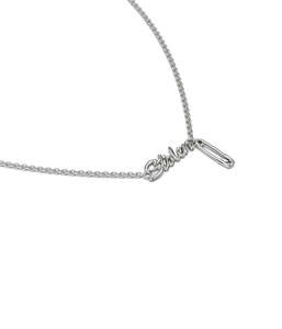 Stolen Girlfriends Club -  Sentimental Script Necklace Silver