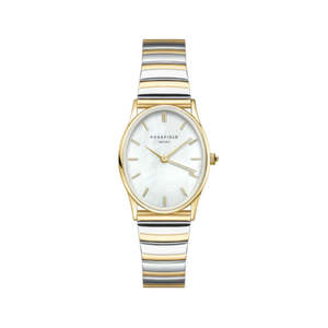Her: Rosefield Watch - The Oval Two Toned Gold & Silver Watch