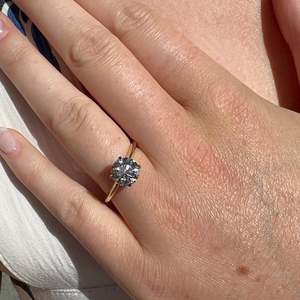 Lab Diamonds: BWJ - 10ct Two Tone 4X Claw Set 2ct Lab Grown Diamond Solitaire Ring