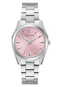 Bulova - Ladies Surveyor Pink Dial Stainless Steel Bracelet