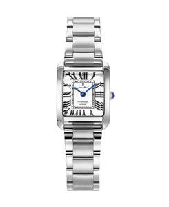 Jacques Du Manoir - Emily 22x19mm Two-hands Silver-tone White dial Stainless Ste&hellip;