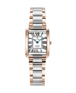 Jacques Du Manoir - Emily 22x19mm Two-hands Two-tone White dial Stainless Steel Swiss Watch